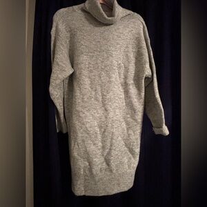 Classic Gray Sweater Dress